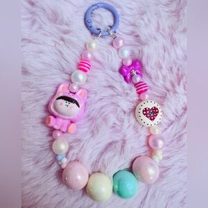 Adorable Keychain/ Bag Charm/Phone Charm With “Ama Lilith” Pendant